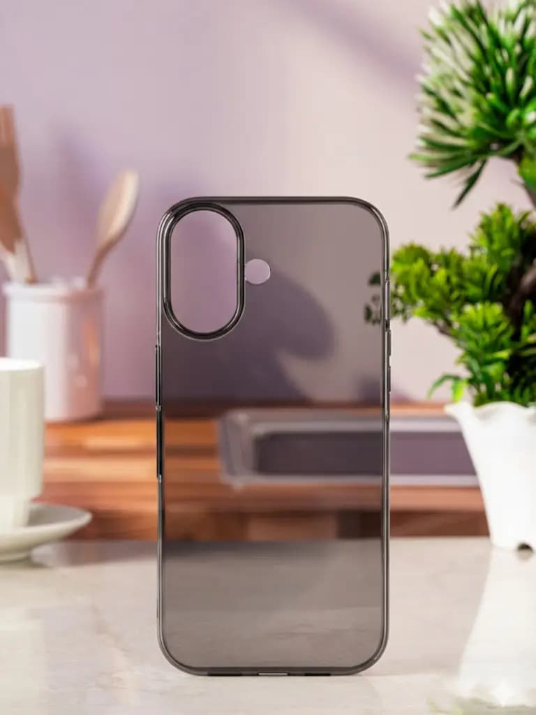 Crystal Black Transparent Case for Apple Iphone 17