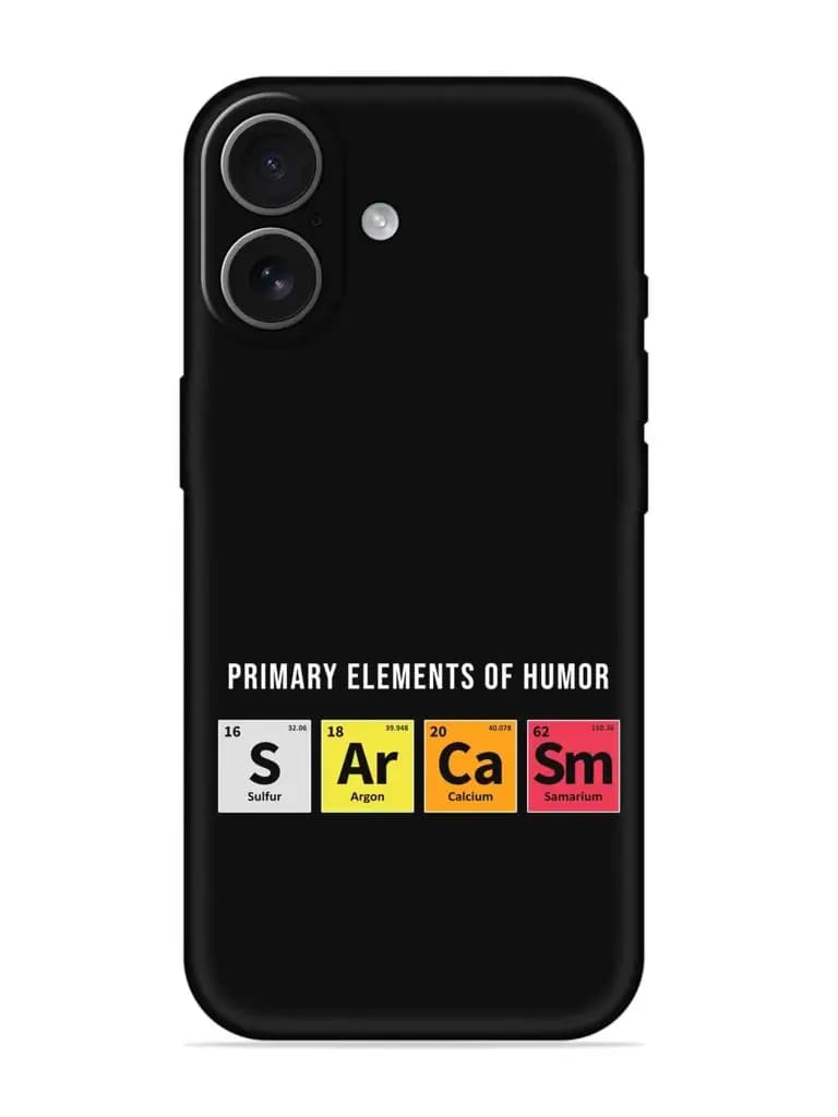 Primary Elements Humor Embossed Soft Silicone Case for Apple Iphone 17