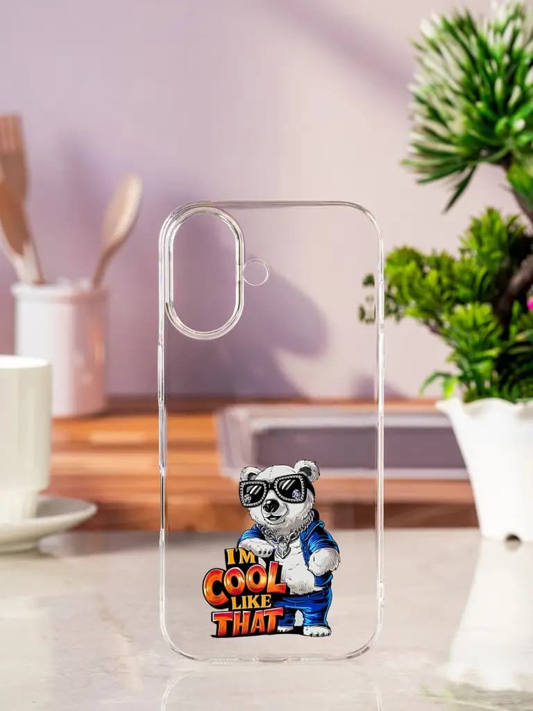 I M Cool Like That Transparent Printed Mobile Case for Apple Iphone 17