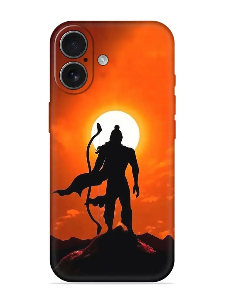 Shree Ram Embossed Soft Silicone Case for Apple Iphone 17