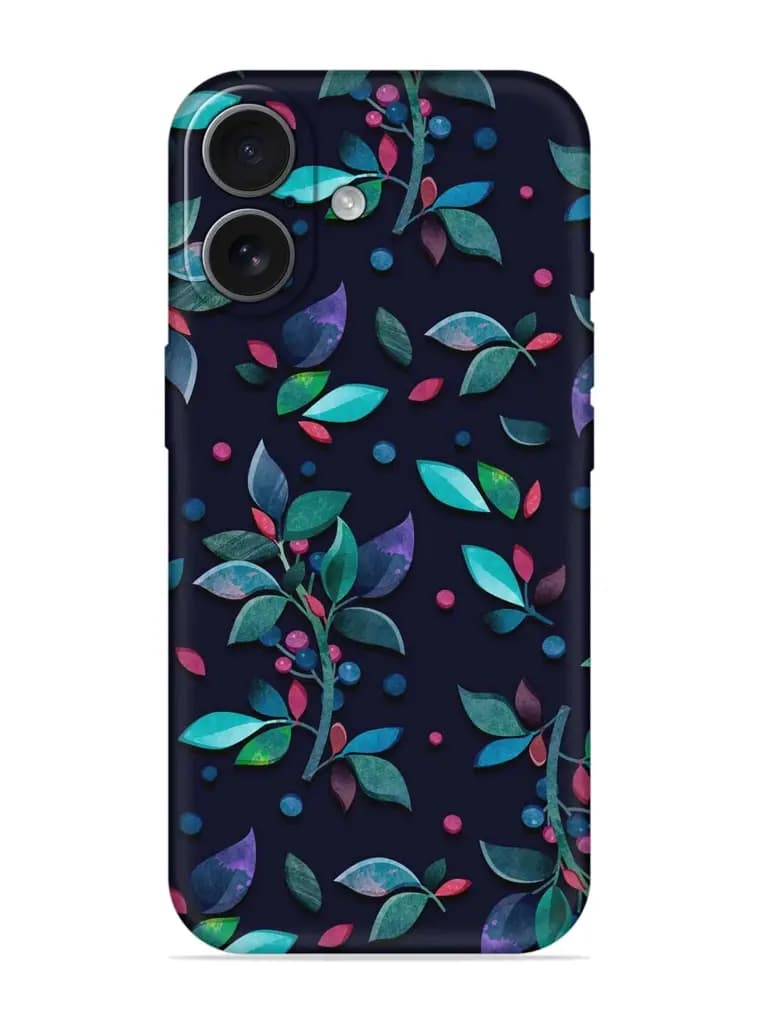 Decorative Watercolor Flower Embossed Soft Silicone Case for Apple Iphone 17