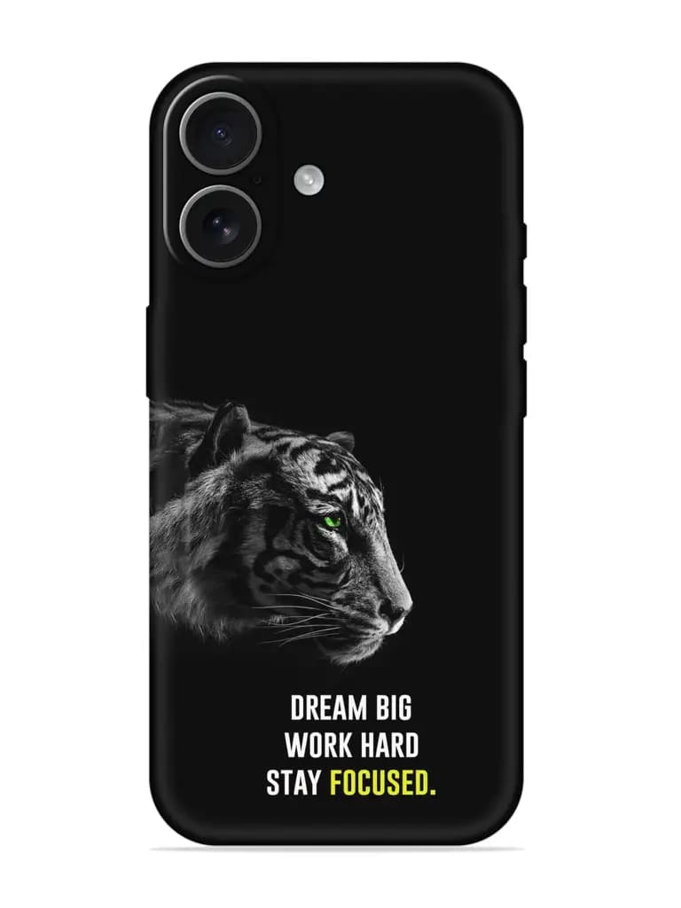 Dream Big Work Hard Embossed Soft Silicone Case for Apple Iphone 17