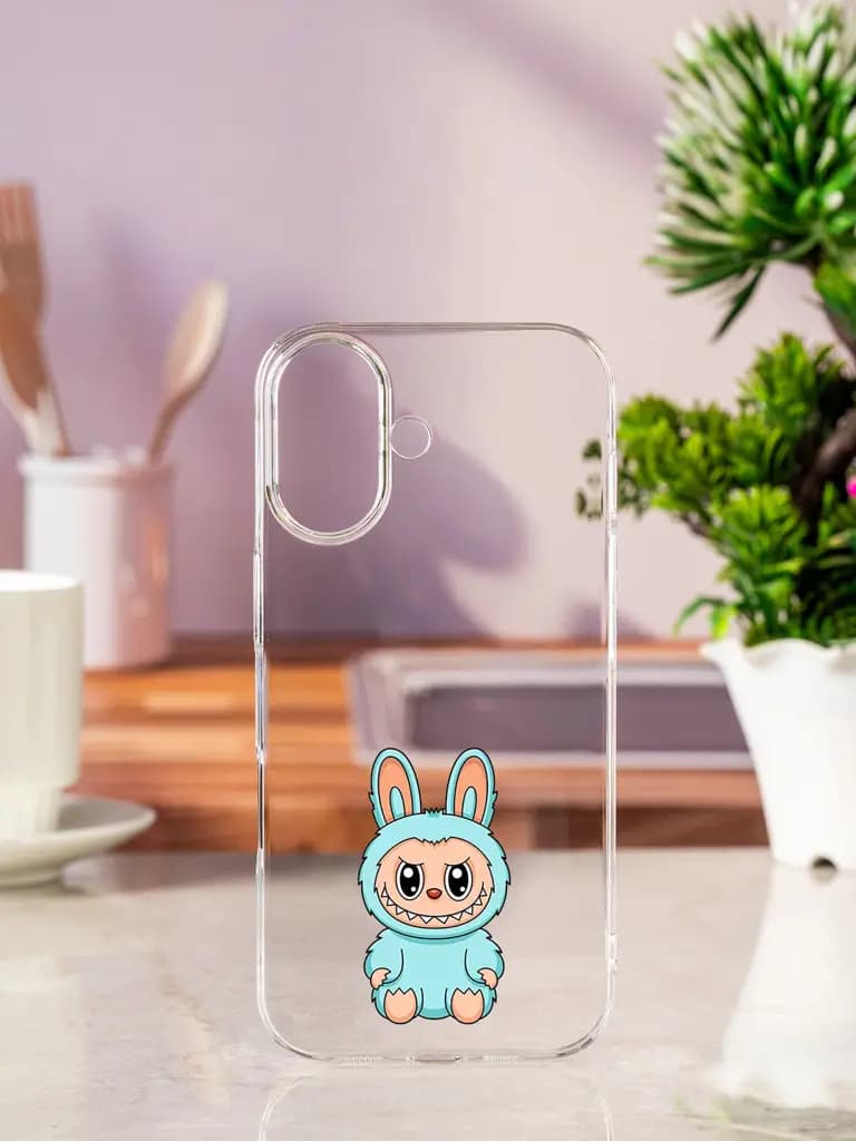 Labubu Transparent Printed Mobile Case for Apple Iphone 17