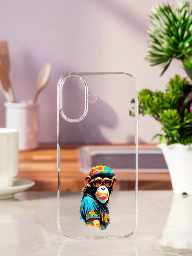 Chic Urban Ape Transparent Printed Mobile Case for Apple Iphone 17