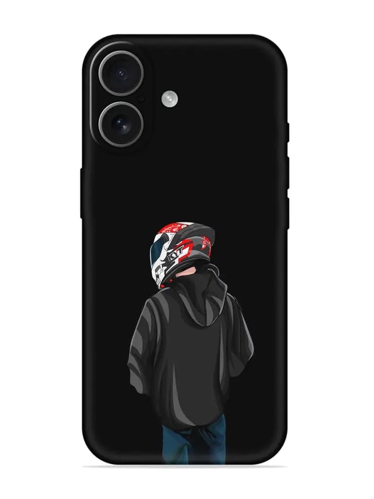 Motorcycle Rider Embossed Soft Silicone Case for Apple Iphone 17