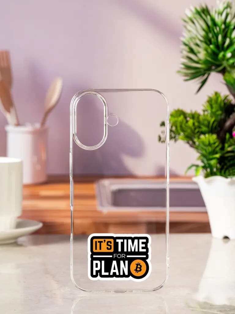 It'S Time For Plan B Transparent Printed Mobile Case for Apple Iphone 17