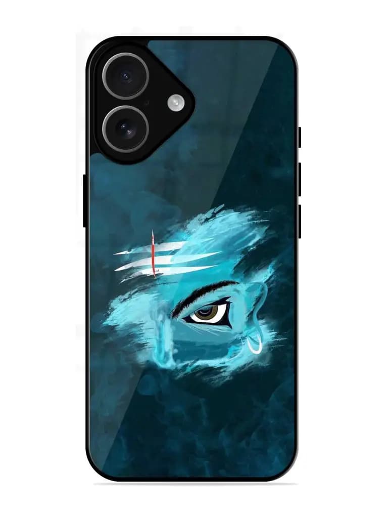 Lord Shiva Glossy Metal Phone Cover for Apple Iphone 17