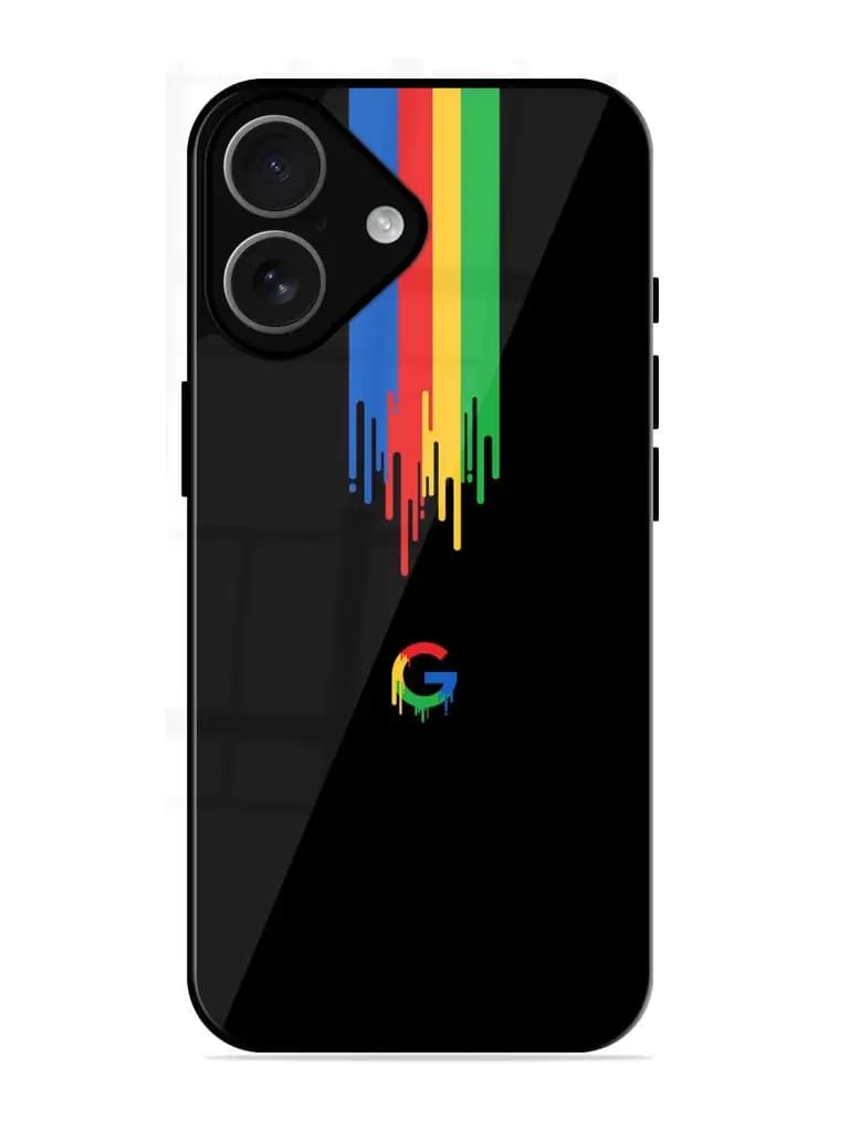 Google Logo Glossy Metal Phone Cover for Apple Iphone 17
