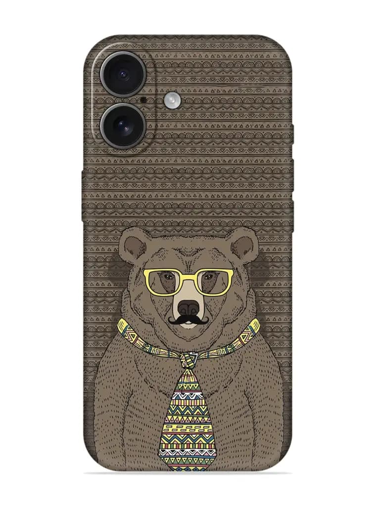 Grizzly Bear Embossed Soft Silicone Case for Apple Iphone 17
