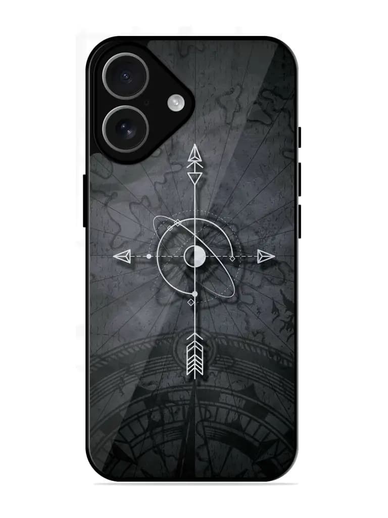 Lighting Cross Glossy Metal Phone Cover for Apple Iphone 17