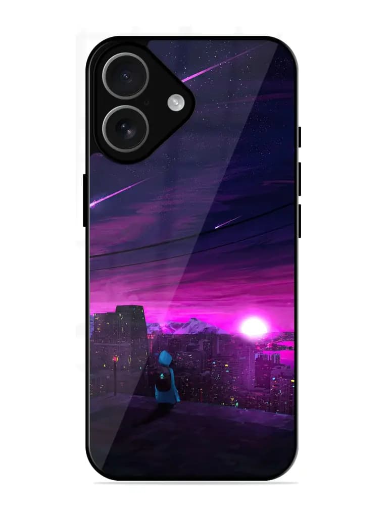 Empty Attempt Glossy Metal Phone Cover for Apple Iphone 17