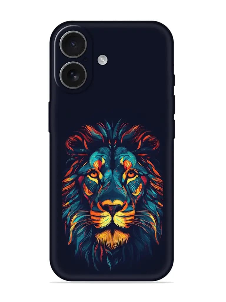 Colorful Lion Embossed Soft Silicone Case for Apple Iphone 17