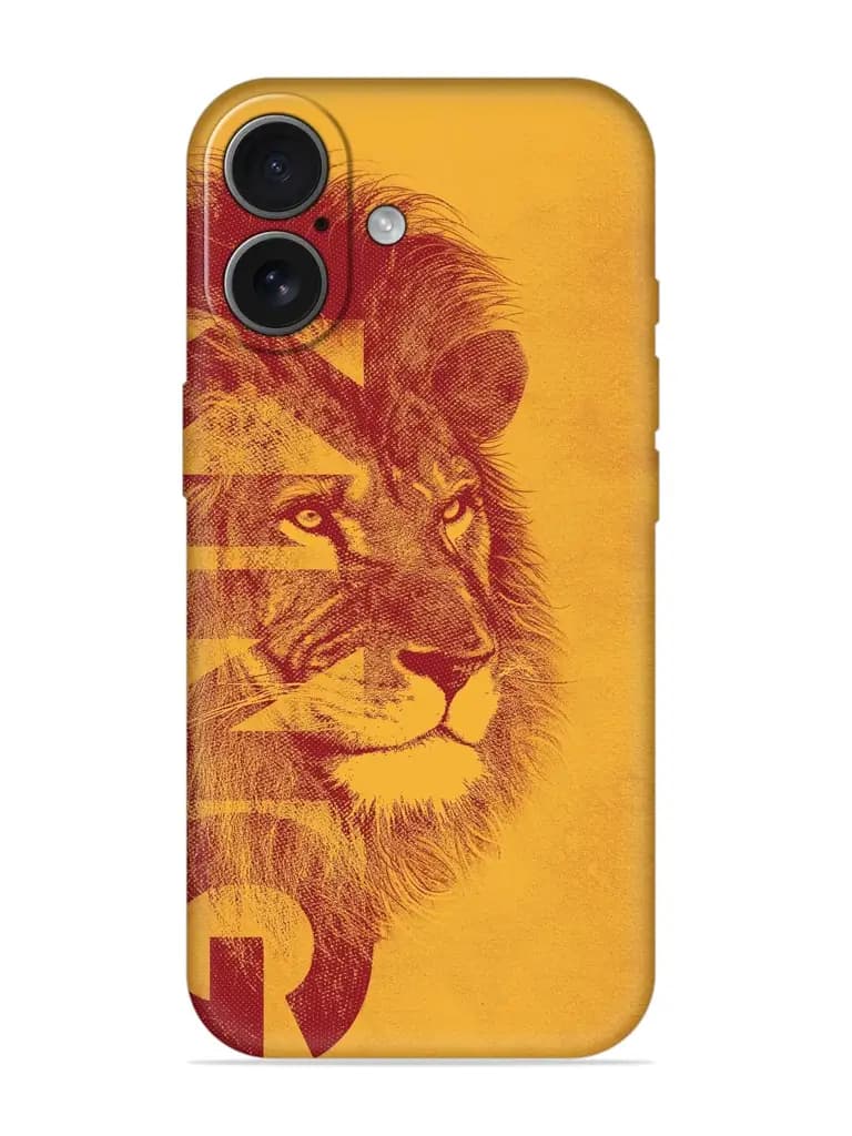 Gold Lion Crown Art Embossed Soft Silicone Case for Apple Iphone 17