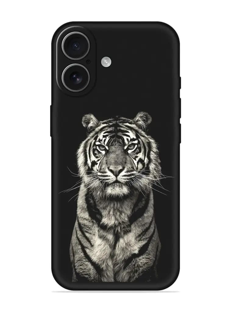 Tiger Art Embossed Soft Silicone Case for Apple Iphone 17