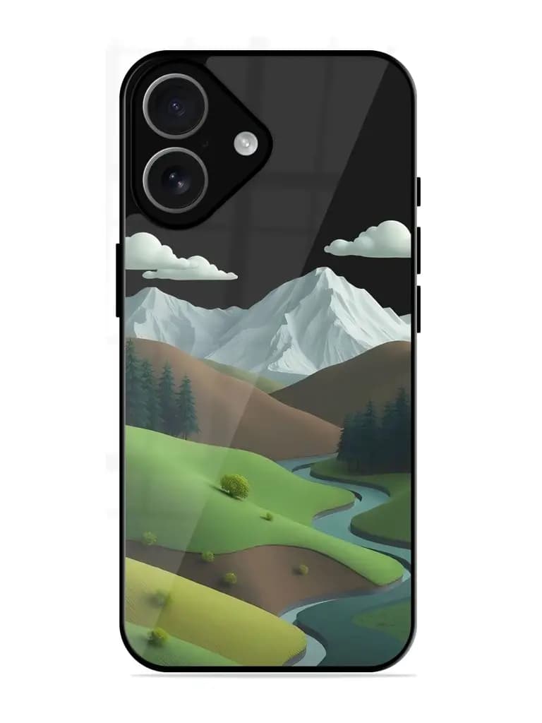 Stylized Mountain Scene SoftSnap Case for Apple Iphone 17