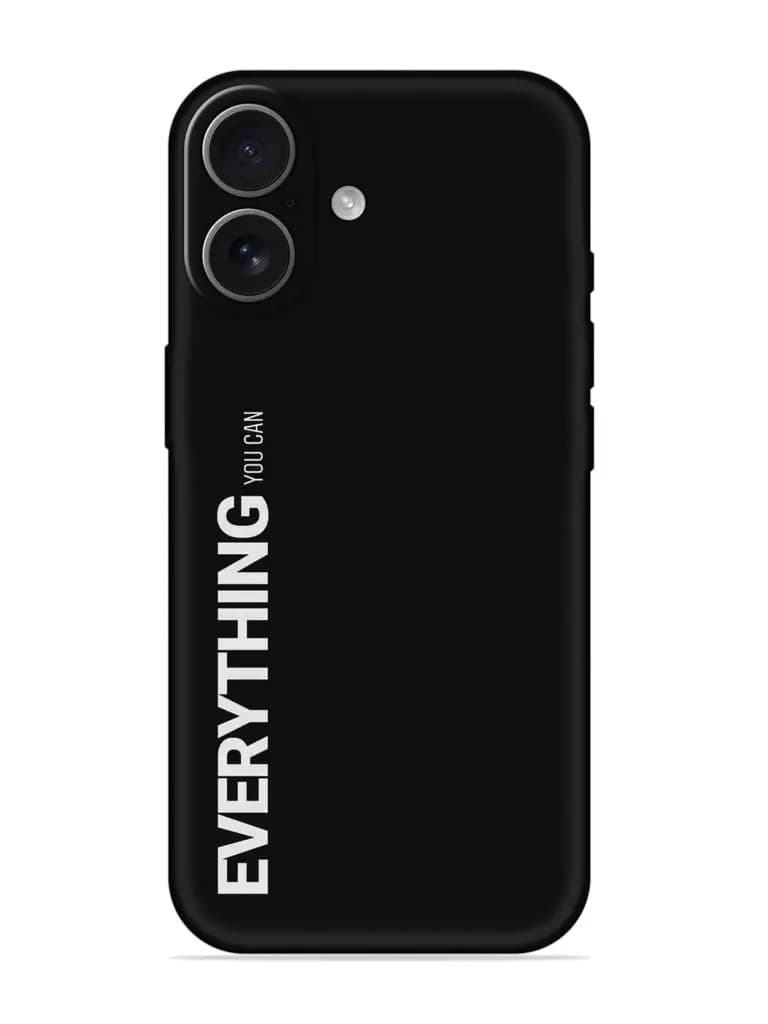Everything You Can Embossed Soft Silicone Case for Apple Iphone 17
