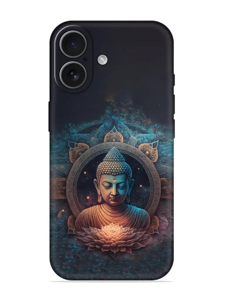 Gautam Buddha Embossed Soft Silicone Case for Apple Iphone 17