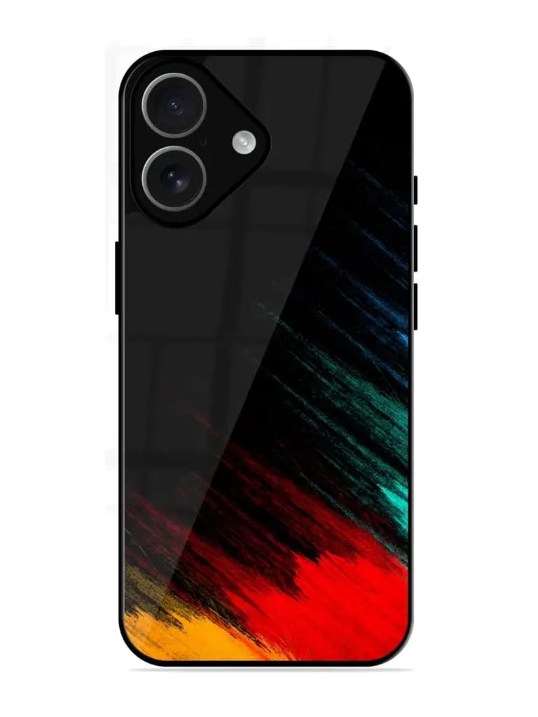 Color Pattern Glossy Metal Phone Cover for Apple Iphone 17
