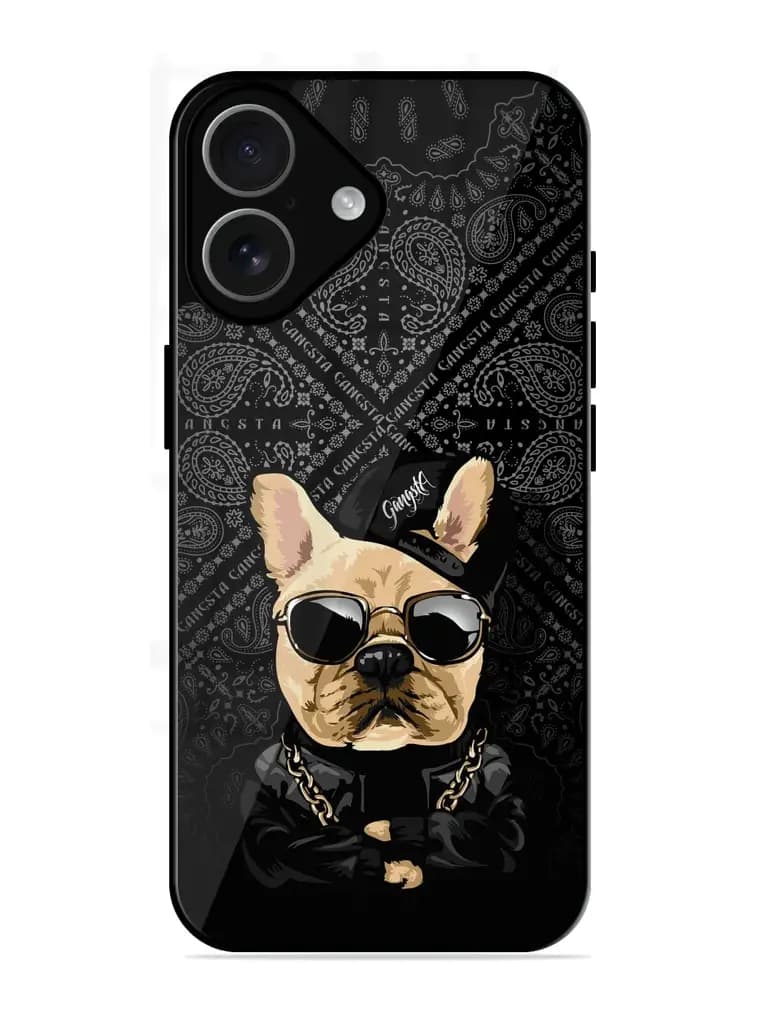 Gangsta Cool Sunmetales Dog Glossy Metal Phone Cover for Apple Iphone 17