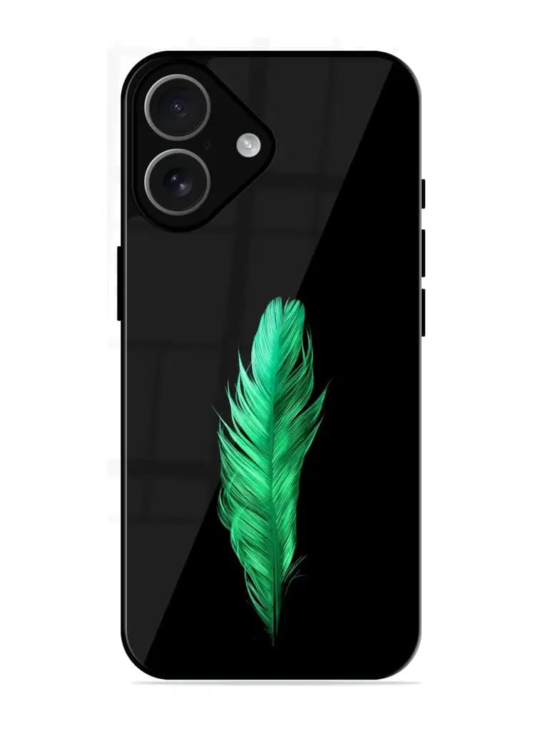 Feather Texture Glossy Metal Phone Cover for Apple Iphone 17
