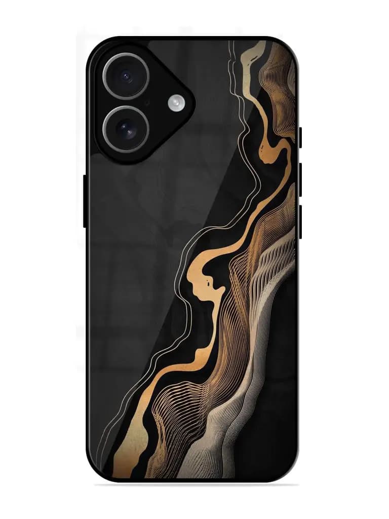 Abstract Art Glossy Metal TPU Phone Cover for Apple Iphone 17
