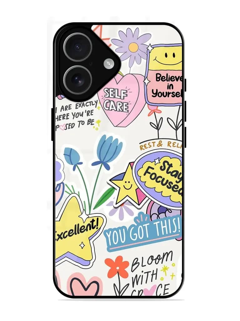 Colorful Motivational Stickers SoftSnap Case for Apple Iphone 17