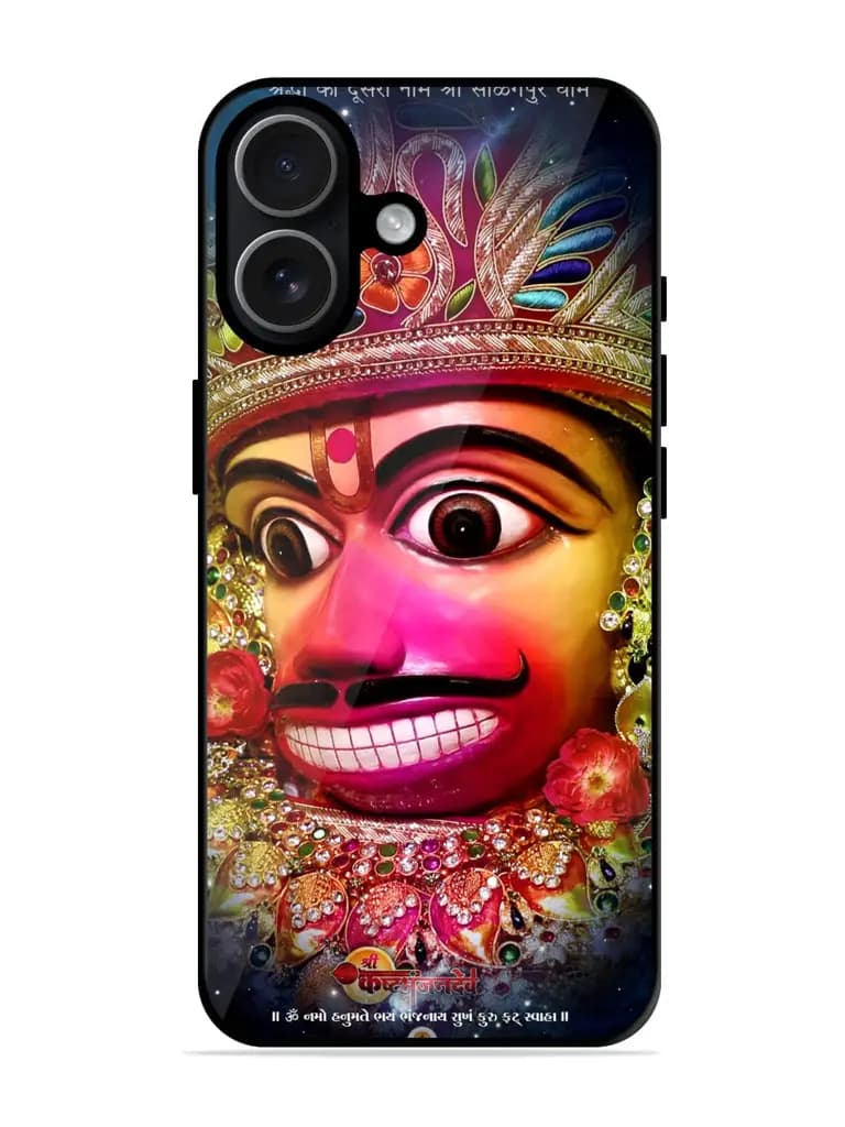 Salangpur Hanumanji Premium Glass Case for Apple Iphone 17