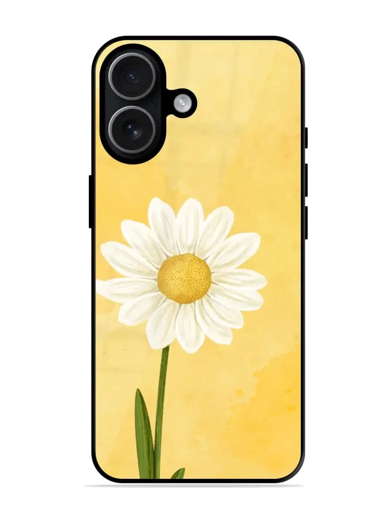 Beautiful Daisy Flower Premium Glass Case for Apple Iphone 17