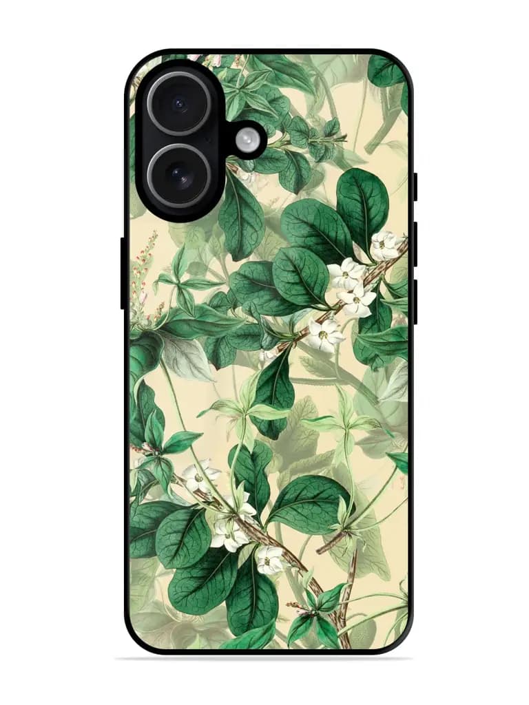 Botanical Print Wallpaper Premium Glass Case for Apple Iphone 17