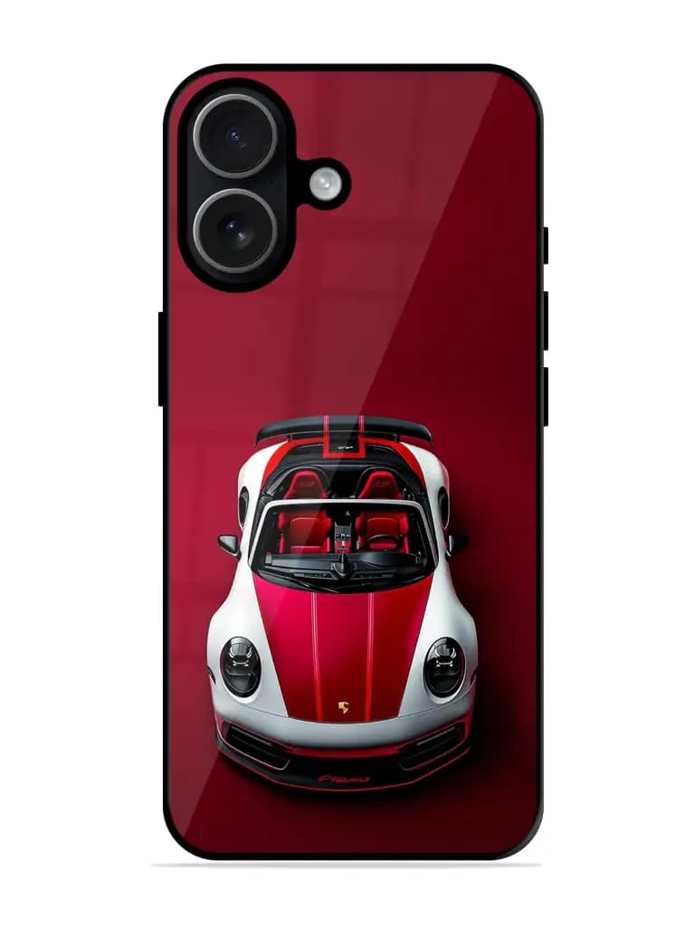 Porsche Power Premium Glass Case for Apple Iphone 17