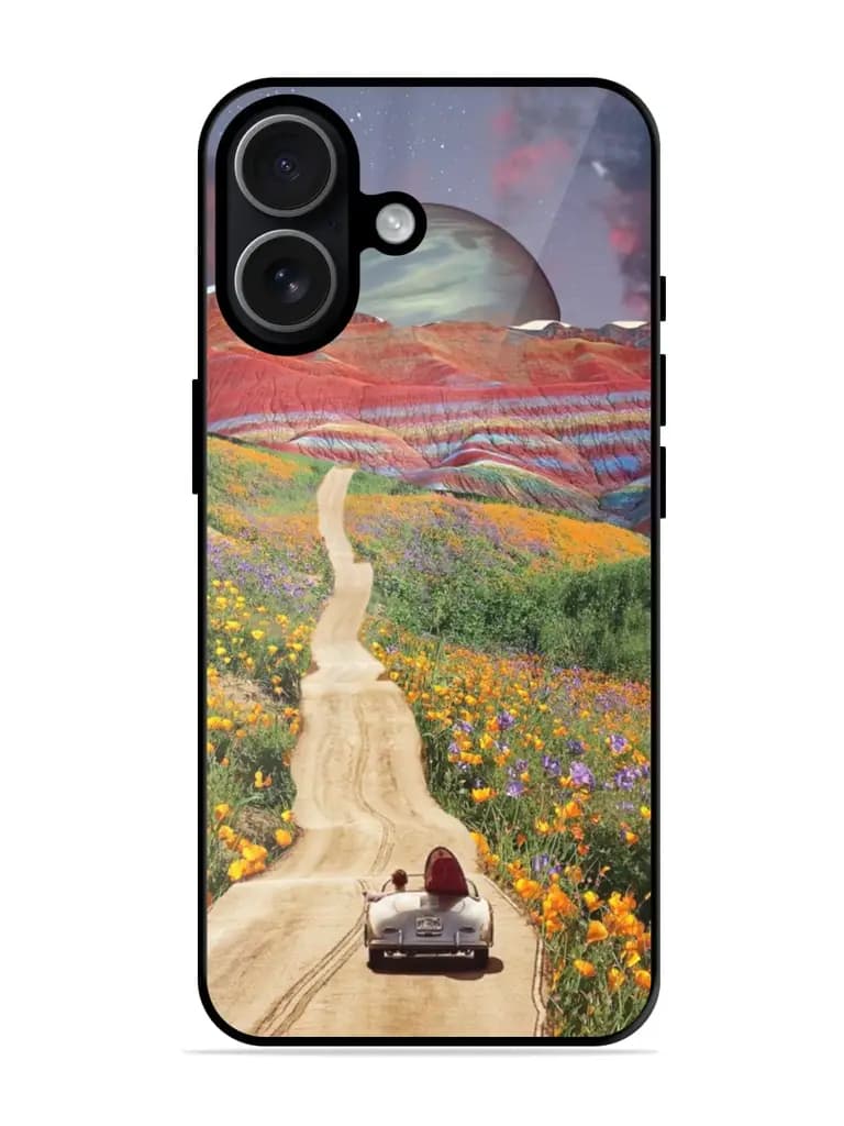 Cosmic Road Trip Premium Glass Case for Apple Iphone 17