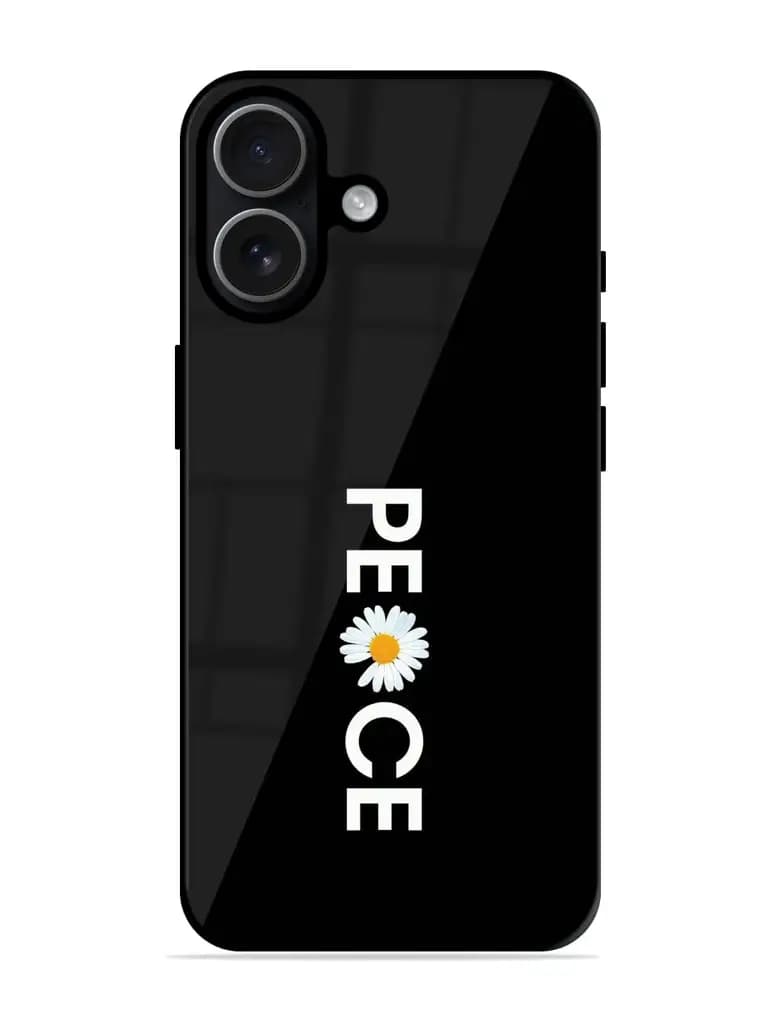 Peace Daisy Premium Glass Case for Apple Iphone 17