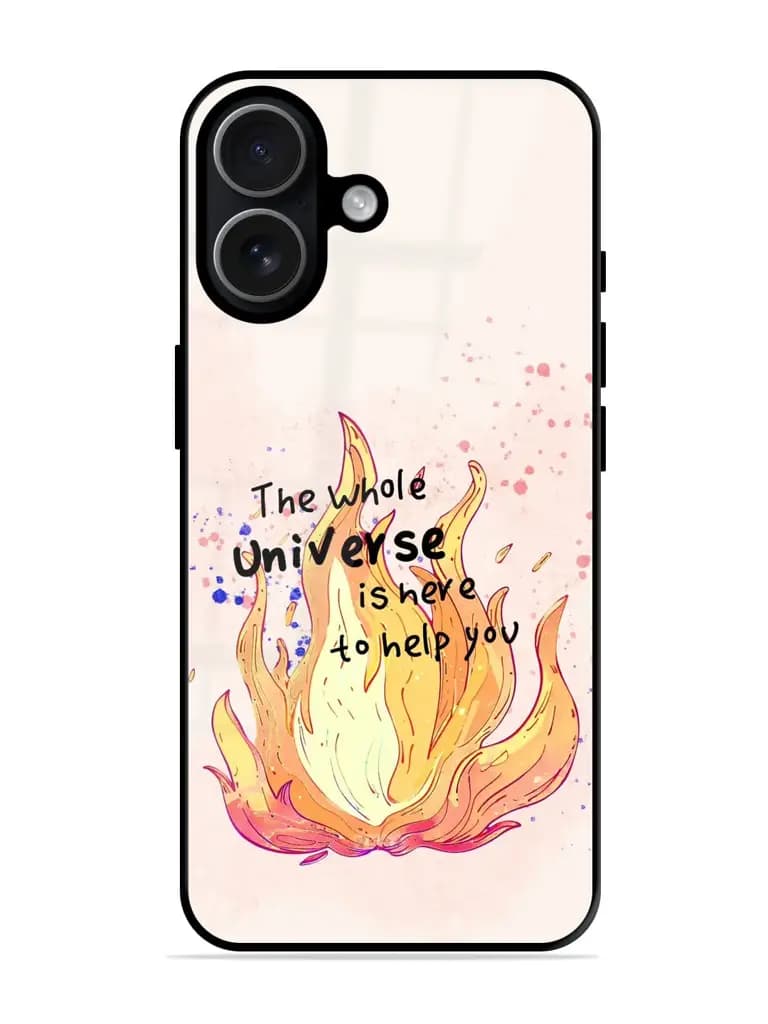 Universe Fire Premium Glass Case for Apple Iphone 17