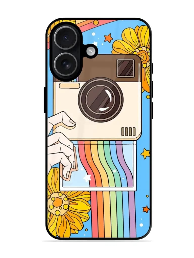 Rainbow Lens Premium Glass Case for Apple Iphone 17