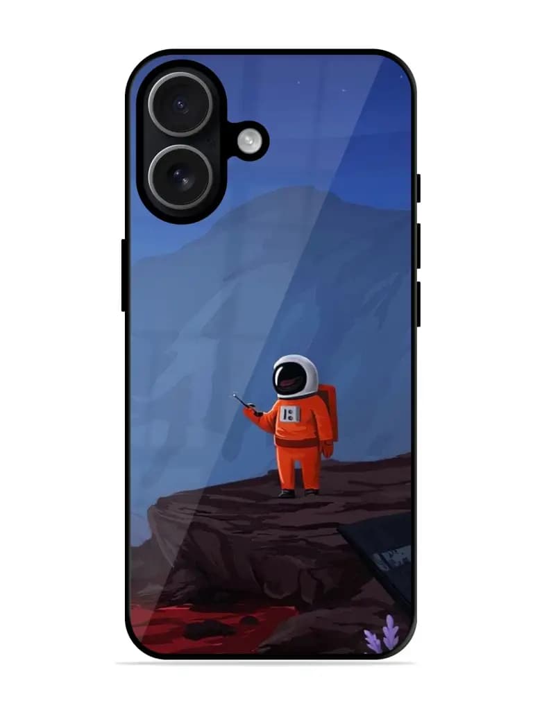 Digital Painting Of An Astronaut Premium Glass Case for Apple Iphone 17