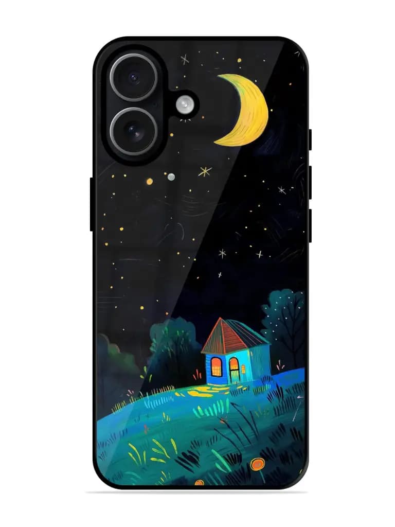 Starry Night Home Premium Glass Case for Apple Iphone 17