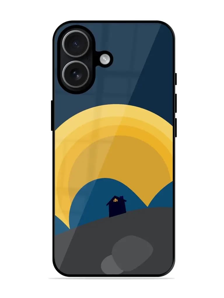 Moon's Embrace Premium Glass Case for Apple Iphone 17