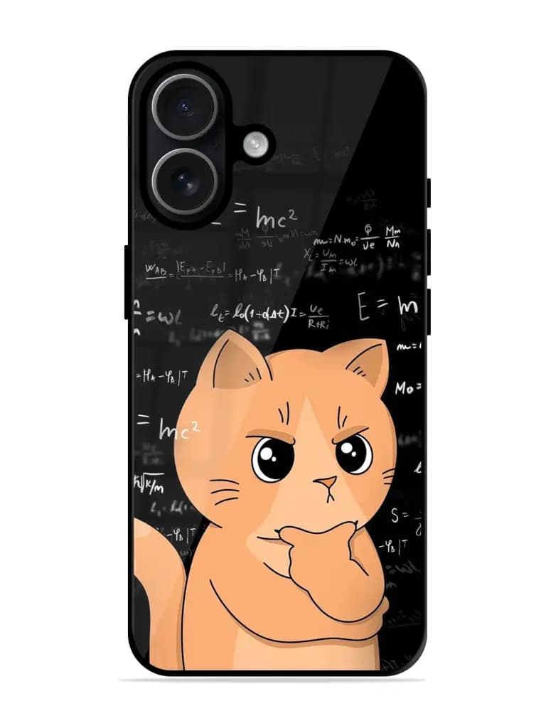 Cat Physics Premium Glass Case for Apple Iphone 17