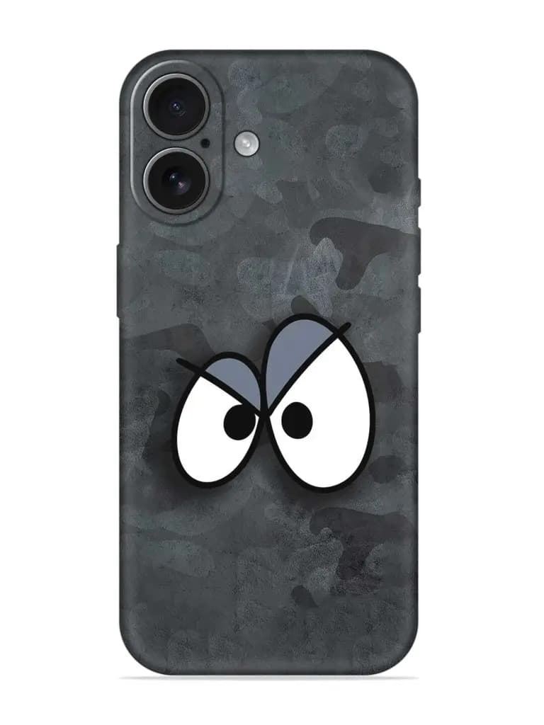 Big Eyes Night Mode Embossed Soft Silicone Case for Apple Iphone 17