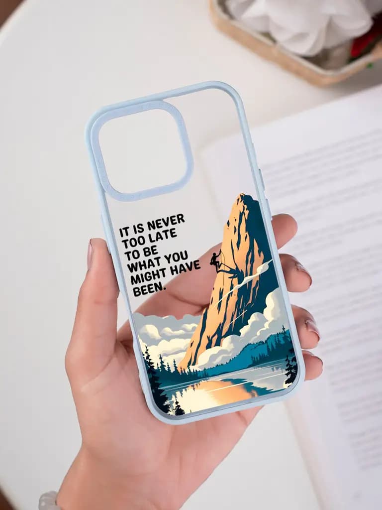 The Summit Of Potential Transparent Printed Mobile Case for For Apple Iphone 17