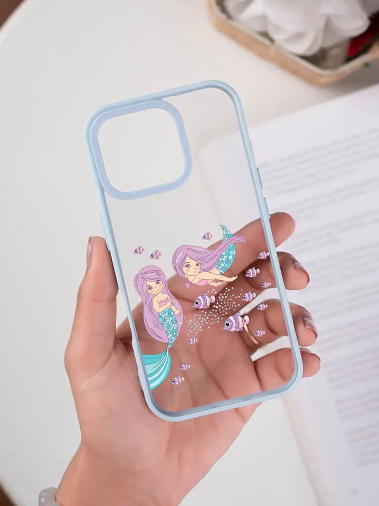 Princesses With Long Lavender Hair Transparent Printed Mobile Case for For Apple Iphone 17