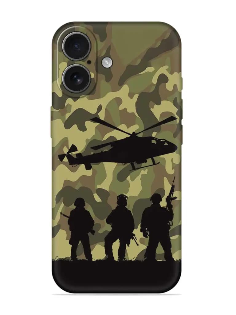 Army Heros Embossed Soft Silicone Case for Apple Iphone 17