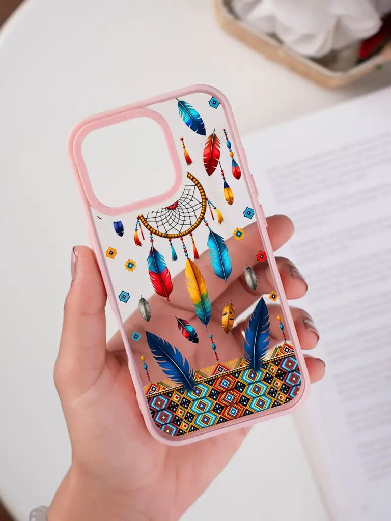 Dreamcatcher Design Transparent Printed Mobile Case for For Apple Iphone 17