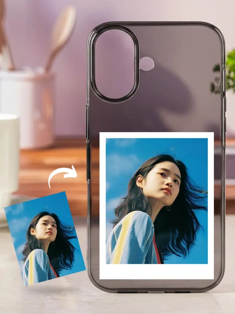 Premium Crystal Clear Black Transparent Custom Photo Case for Apple Iphone 17