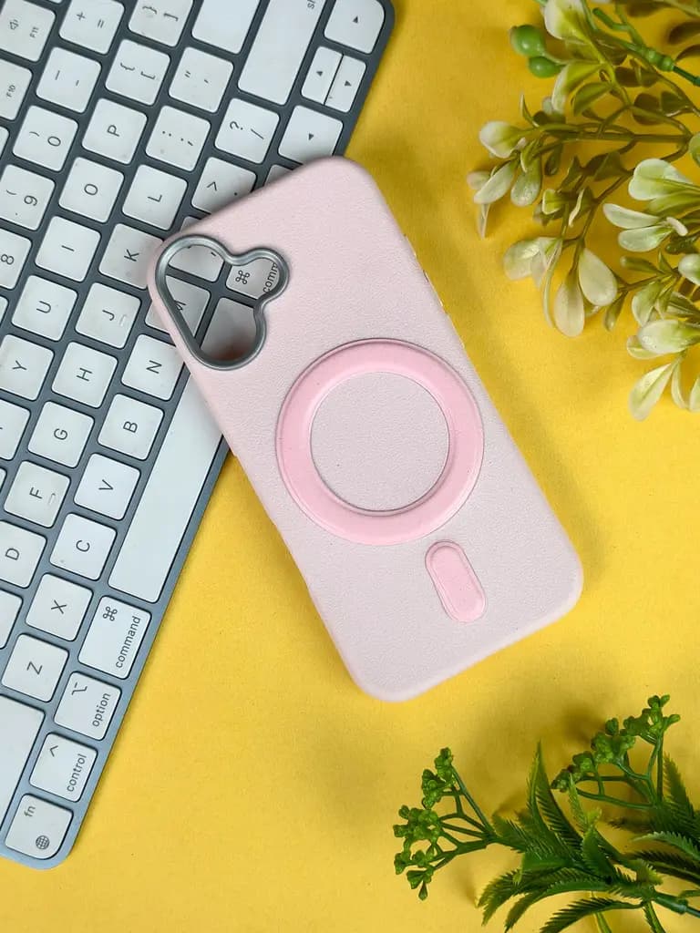 Pink MagSafe Design Ultra Thin Case For Apple Iphone 17