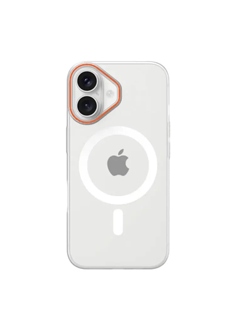 Frosted Matte MagSafe Design Transparent White Case For Apple Iphone 17