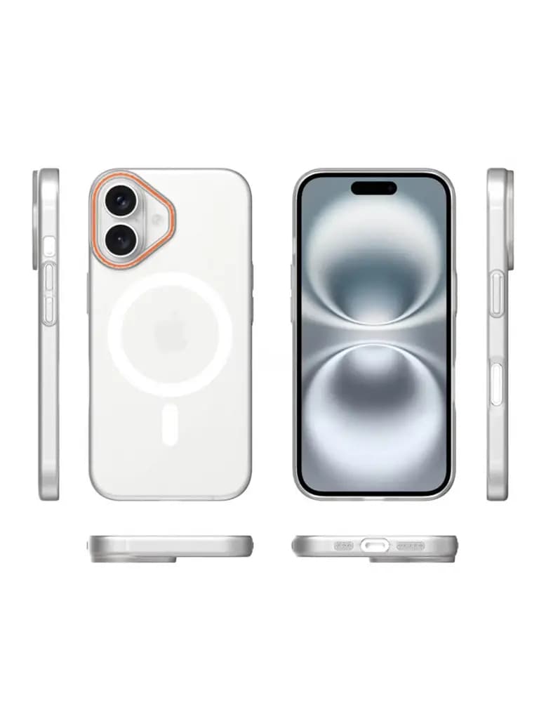 Frosted Matte MagSafe Design Transparent White Case For Apple Iphone 17