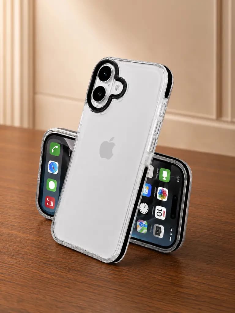 Premium Crystal Clear Hybrid Case  for Apple Iphone 17 with Metal Camera Guard & Shockproof Corners